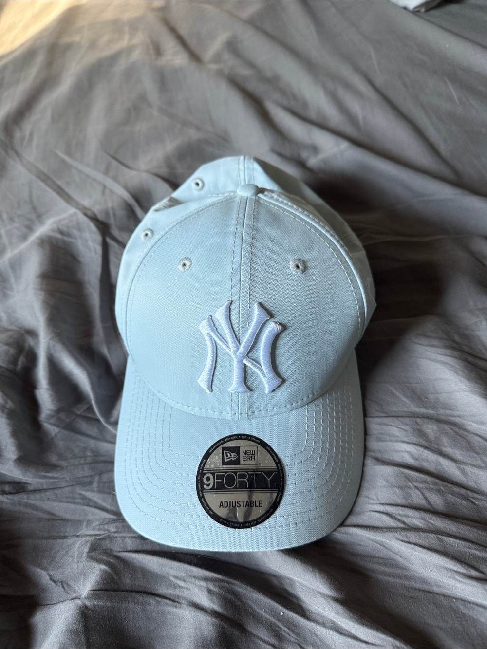 New Era Light Blue NY Yankees 9FORTY Adjustable Baseball Cap